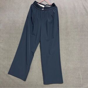 ALO Yoga Wide-Leg Navy Performance Pants